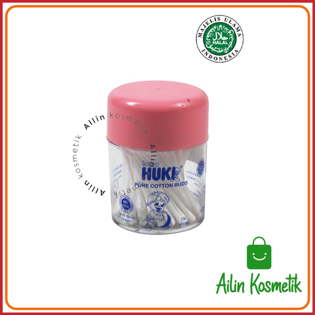 HUKI Cottonbuds Pembersih Telinga HALAL ORIGINAL / Katembet Cotton Bud Bayi by AILIN