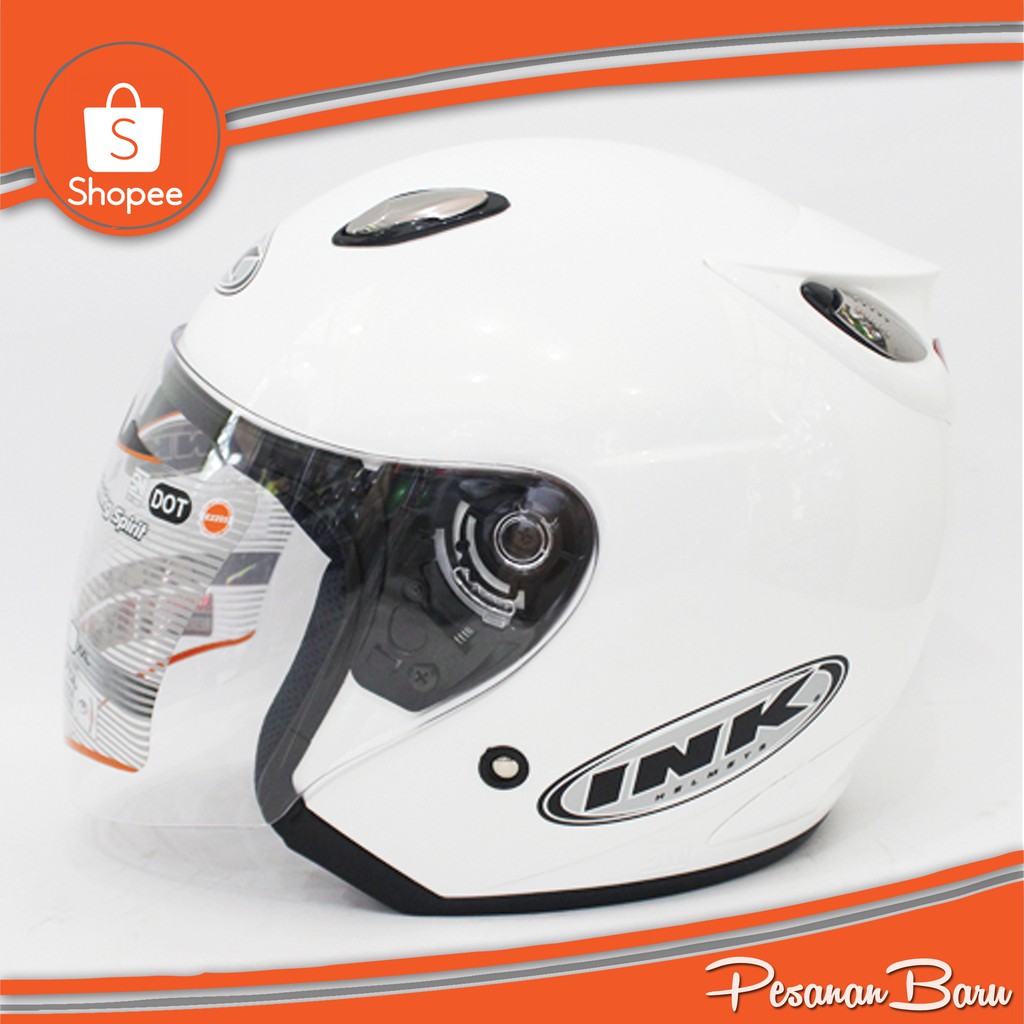 HELM INK CENTRO GRADE ORI - [ PUTIH ]