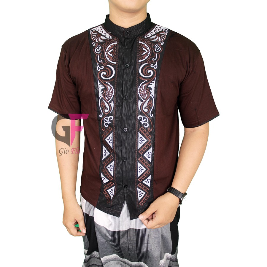 GIOFLO Koko Pendek Keren Baju Koko Elegan