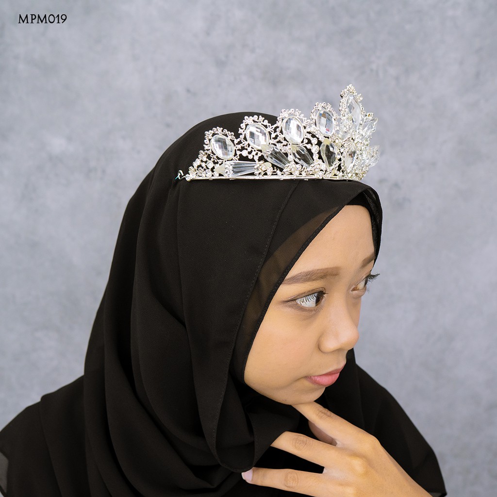 [PRODUK TERBATAS] HEADPIECE PERNIKAHAN HIJAB WOMEN PREMIUM DIAMOND MPM019