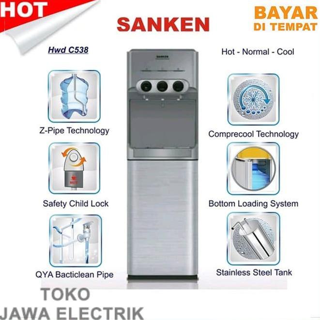 Dispenser Sanken Premium Hwd-C538 / 538 Water Dispenser Galon Bawah Feylabilshoop