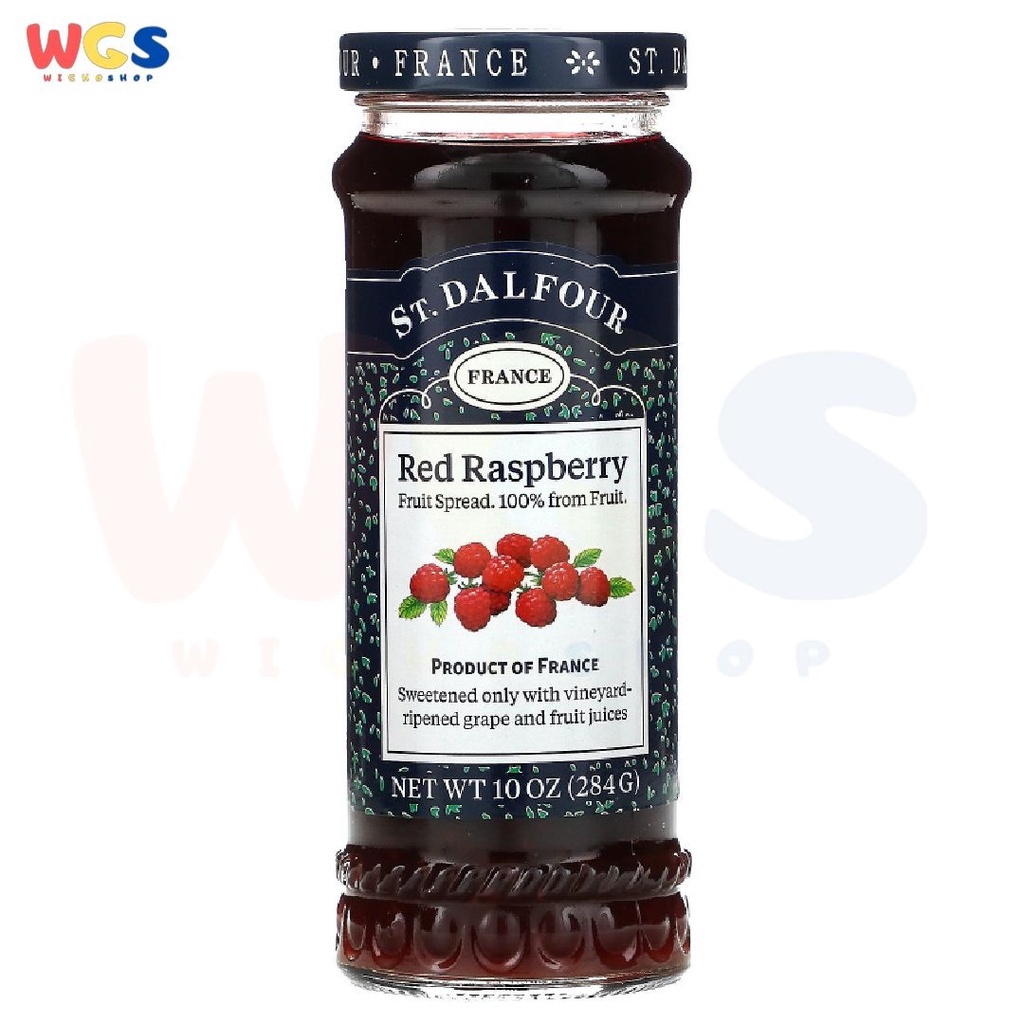 Selai St. Dalfour Red Raspberry Fruit Spread 100% From Fruit 10oz 284g