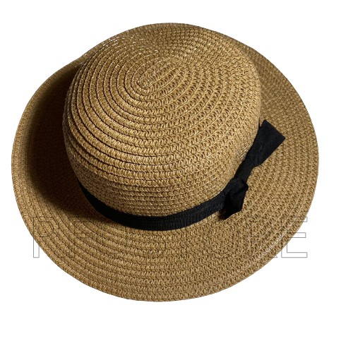 TOPI PANTAI ANAK BAYI BOATER HAT-Light Brown
