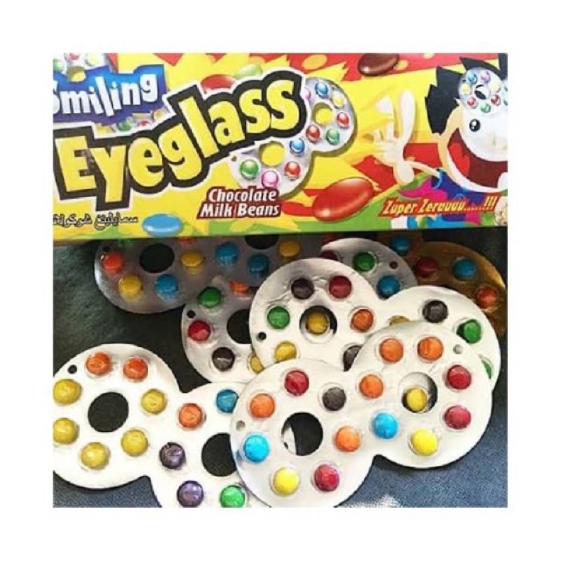 PERMEN SMILING EYEGLASS COKLAT PERMEN ANGKA 8 KACAMATA JADUL JADOEL 1PCS SATUAN ECERAN MURAH BANDUNG