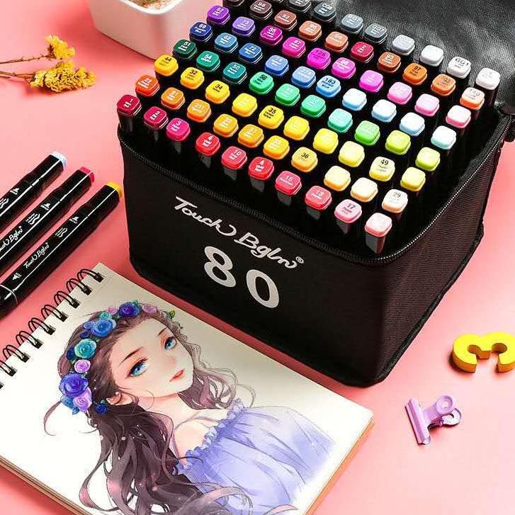 

Pasti Murah YDVJ0 TouchFive 24/36/48/60/80 Warna Sketsa Spidol Umum General Marker Set Animation Markers Y40 Terkini