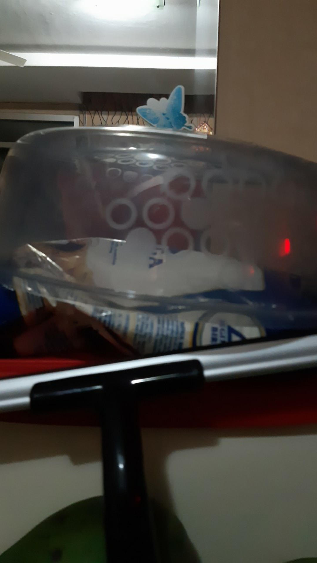 Tutup / Tudung Microwave, Abu-abu Biru Diameter 26cm Pr589