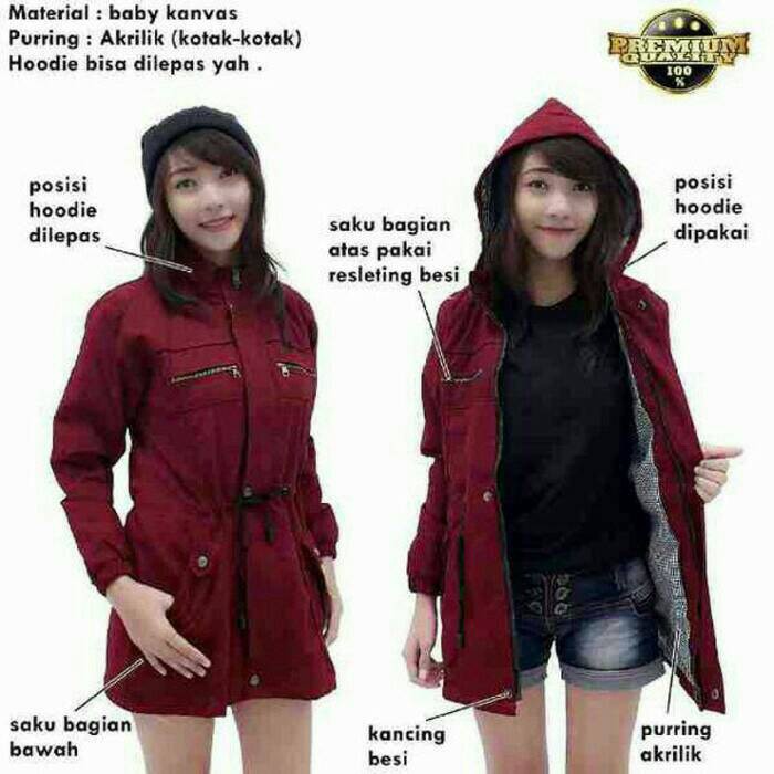 76 Model Jaket Parka Untuk Wanita Gratis Terbaru