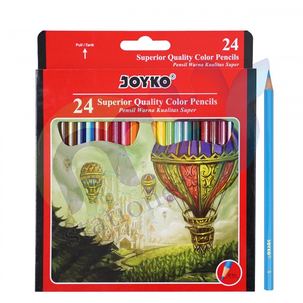 

Color Pencil / Pensil Warna Joyko CP-101 / 24 Warna