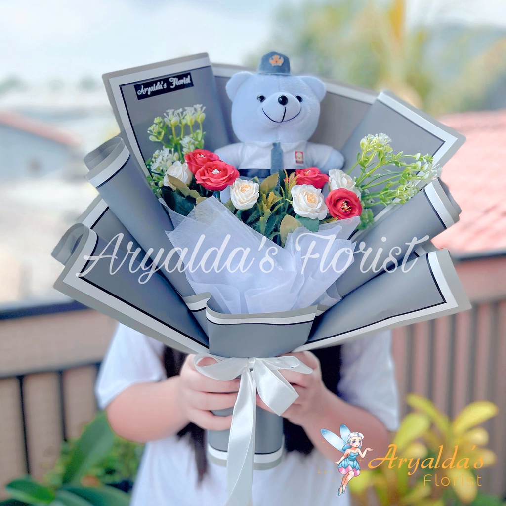 [READY STOCK] PREMIUM Bouquet Mini | Buket Kelulusan, Anniversary, Graduation, Sidang | Boneka Wisud