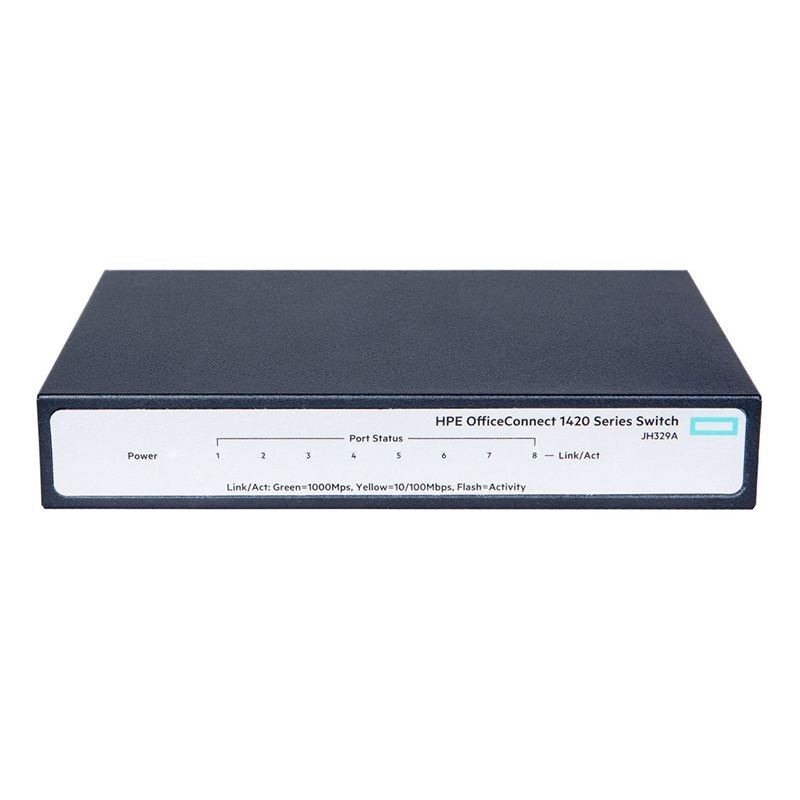 Arube HPE JH329A 1420 Series 8-Port Gigabit Unmanaged Switch