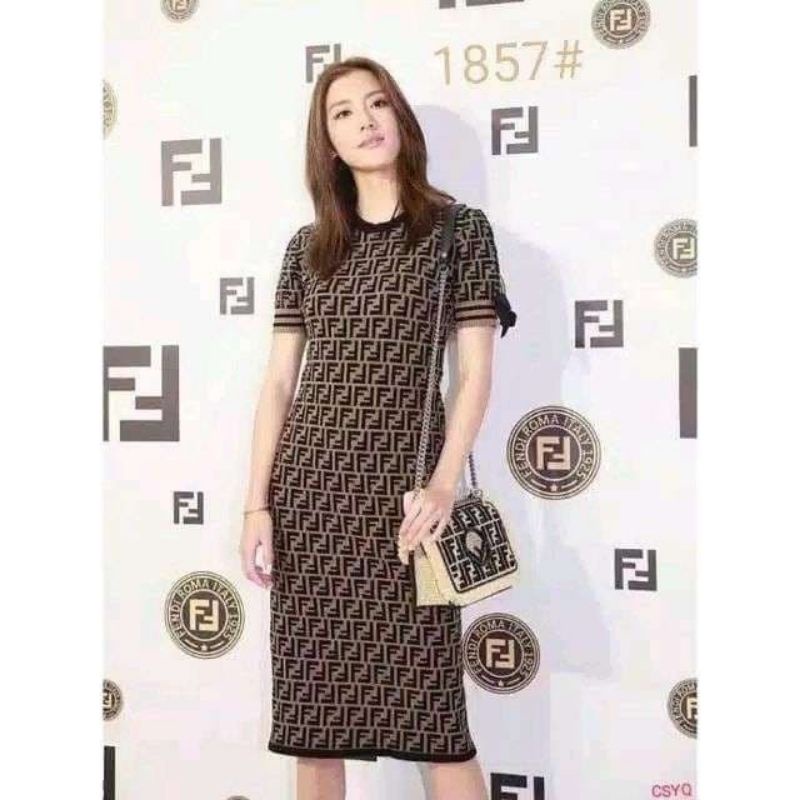 MDLV ~ 2910 FENDY DRESS // DRESS PREMIUM RAJUT TEBAL // LONG DRESS BODYCON // FASHION IMPORT WANITA