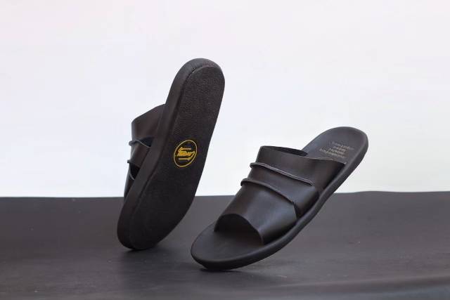 SANDAL KULIT PRIA CEVANY TAIM BLACK BROWN KULIT SAPI ASLI ORIGINAL HANDMADE