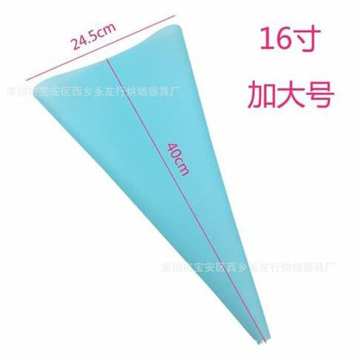 40cm Piping Bag Silicone Reuseable segitiga kue