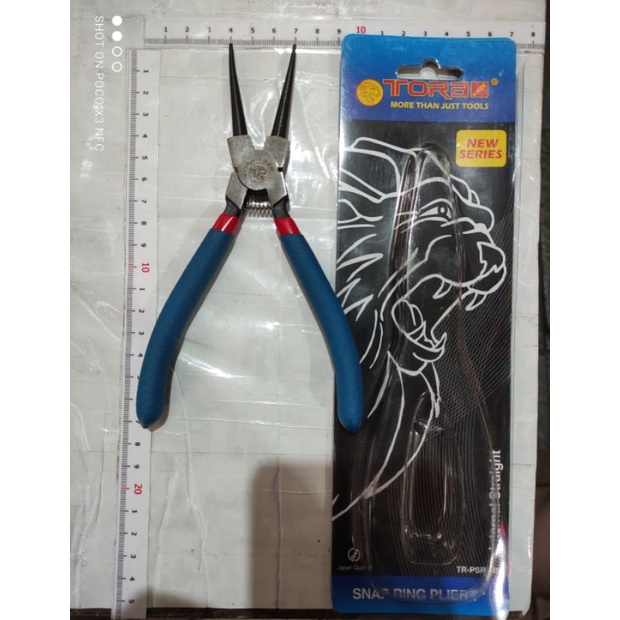 tang pin lurus tekan tutup TORA 7in/snap ring plier 7&quot; TORA