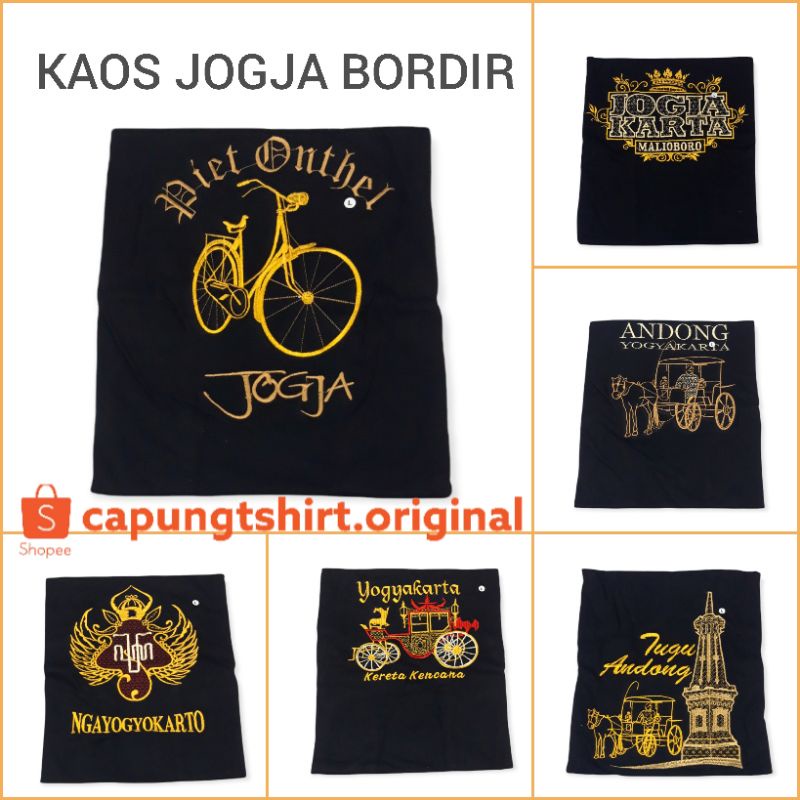 KAOS JOGJA BORDIR // KAOS JOGJA ORIGINAL // KAOS JOGJA ASLI / KAOS JOGJA CAPUNG / OLEH OLEH JOGJA / 