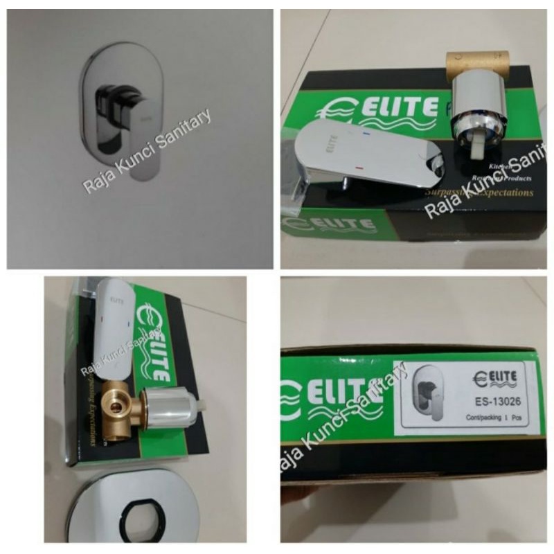 Stop Kran Tanam Panas Dingin Elite ES-13026/Kran Shower Mixer Panas Dingin Elite