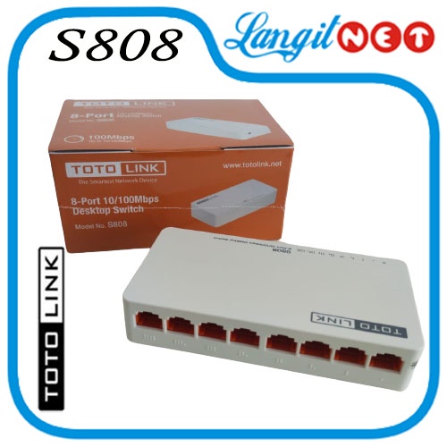 TOTOLINK S808 8-PORT 10/100MBPS DESKTOP SWITCH