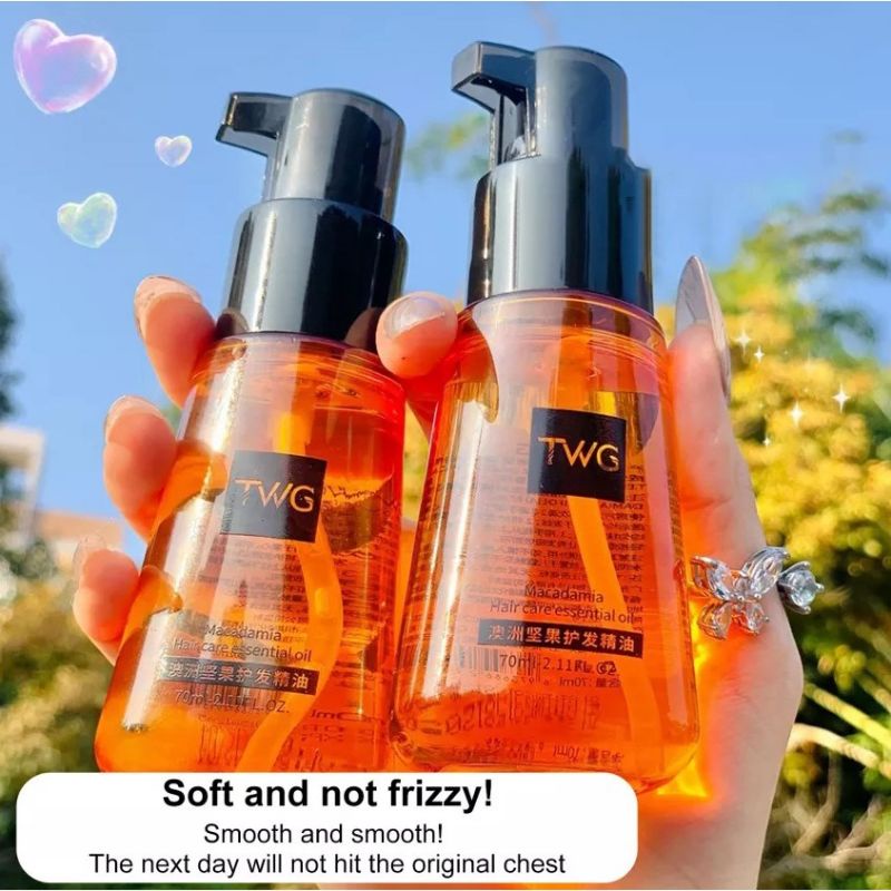 TWG Hair Care Essential Oil Perawatan Rambut &amp; Kulit Kepala Cocok Untuk Semua Jenis Rambut / Minyak Perawatan Rambut Kering Rusak Bercabang / Minyak Pelembab Rambut / Hair Vitamin Rambut TWG / Vitamin Rambut Memperbaiki Rambut Rusak Bercabang Kering