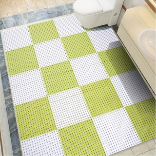 Alas Kamar Mandi Anti Slip 30 x 30 cm Licin Keset Toilet PVC Karpet WC Karet DIY Bathroom Mat