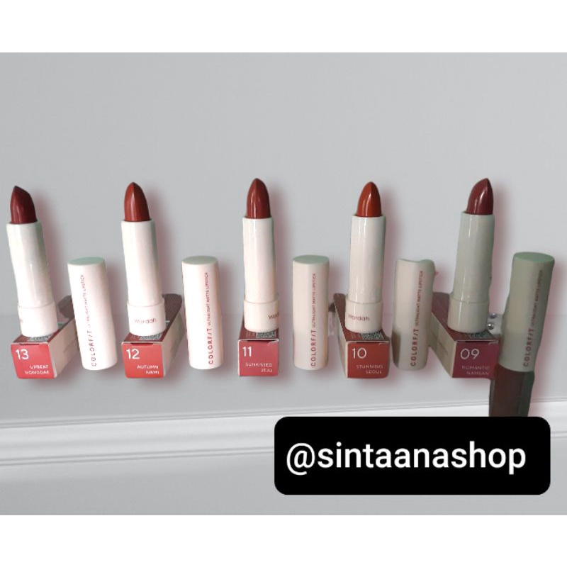 wardah colorfit ultarlight lipstick korea edition/wardah colorfit series/lipstick wardah
