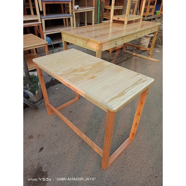 meja jati Belanda 100x50x75cm