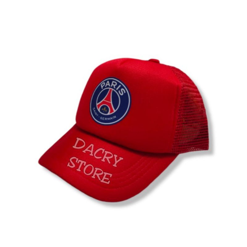 Topi klub PSG merah