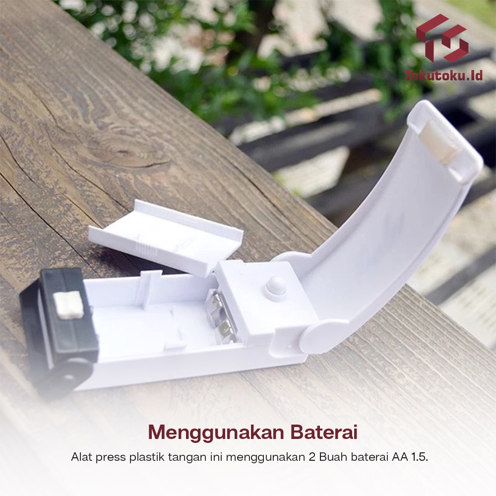 Mini Hand Heat Sealer Perekat Plastik Makanan Segel Bungkus Elektrik