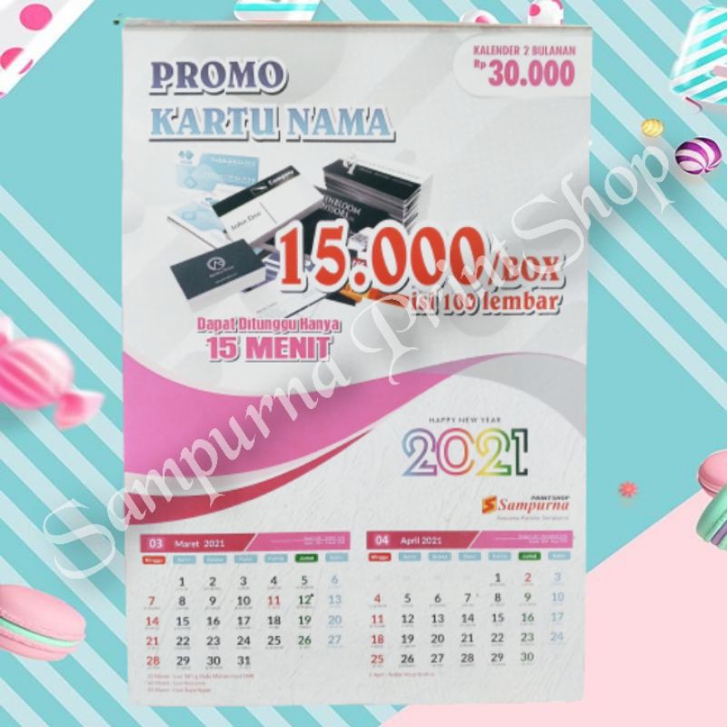 

KALENDER DINDING 2024 CUSTOM MURAH - ART PAPER 120GSM