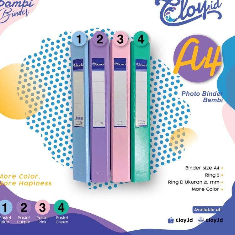 

Restok Gan BINDER BAMBI A4 & A5 d42₧
