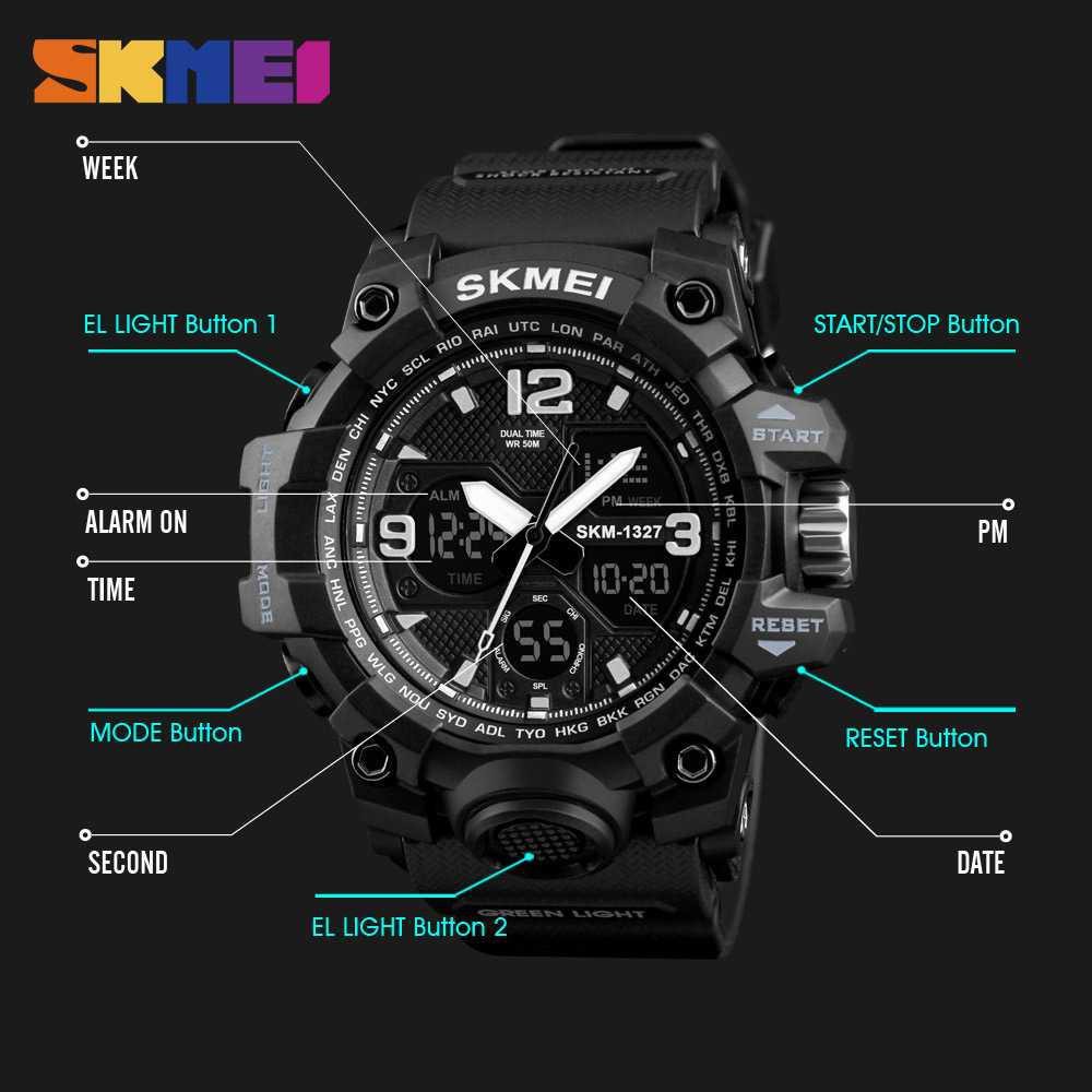 SKMEI Jam Tangan Digital Analog Pria - 1327