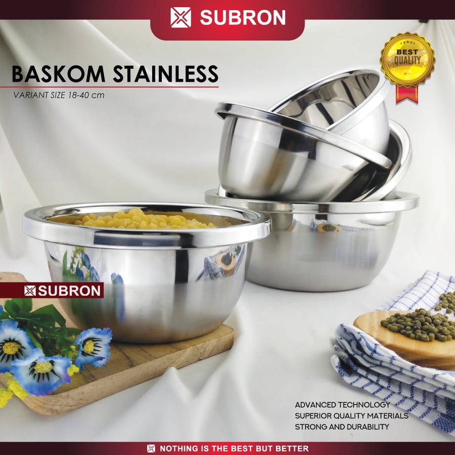 BASKOM TEBAL STAINLESS STEEL SUBRON