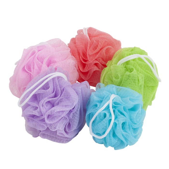 SPONS MANDI JARING SPONGE SHOWER NET PUFF GOSOK DAKI WARNA WARNI CANTIK JELITA