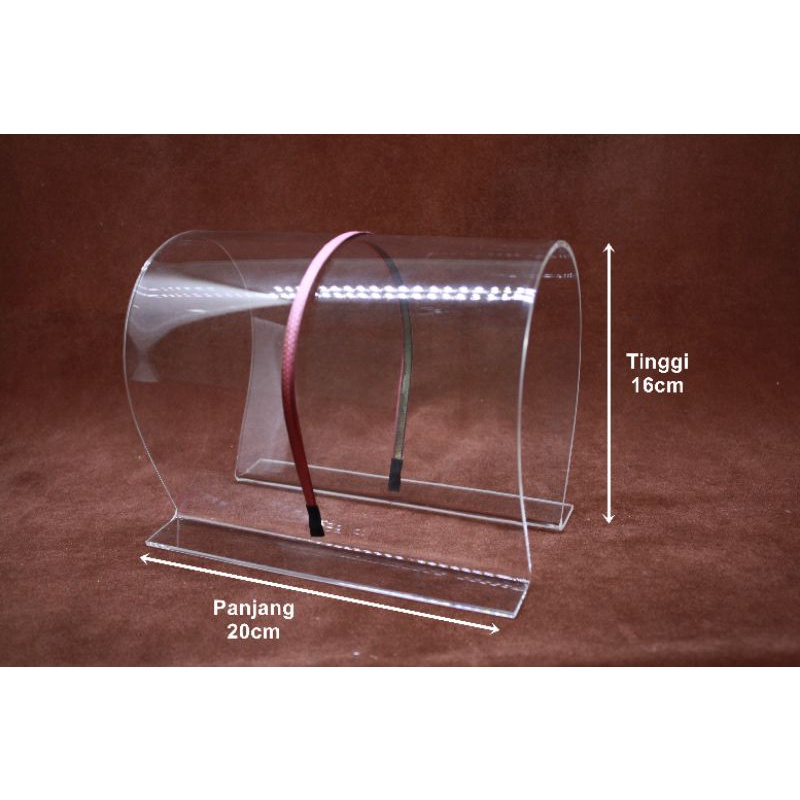 Rak Acrylic Tempat Bando / Bando Organiser / Tempat Bando 20cm / Acrylic Bando Organiser Ukuran 20cm