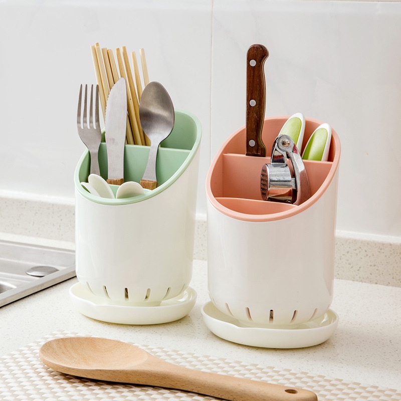 C123 Tempat Sendok Garpu Sumpit Wadah Pisau Rak Tirisan Perlengkapan Dapur / Cutlery Holder