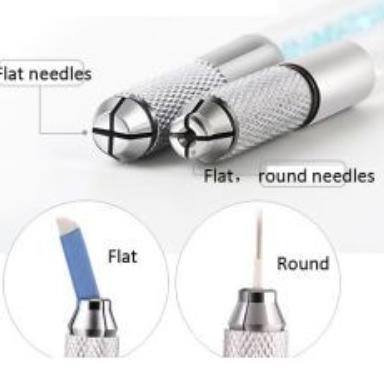 ☝ Pen Manual Sulam Alis Manual Microblading / Pen Microblading Crystal 2 Sisi Sulam Alis Bibir ➴