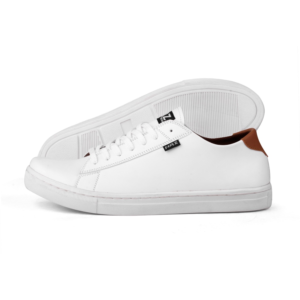 Maxx Series | Sepatu Sneakers Putih White Casual Original Polos Pria Cowok Ori Footwear | Naz x FORIND