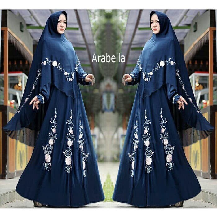 Baju Busana Muslim Wanita Gamis Syari Pesta Arabella Ceruti Terbaru