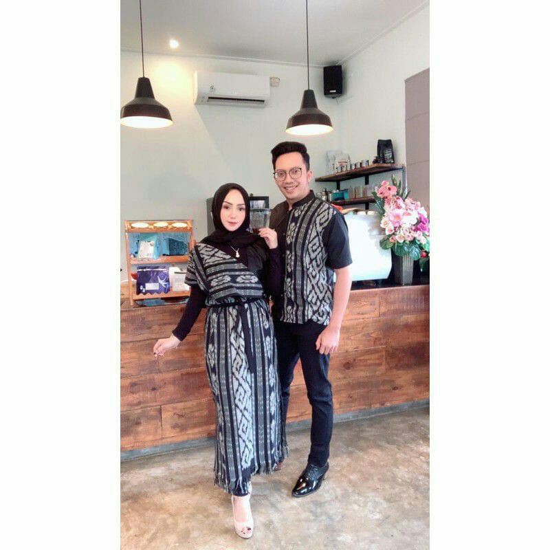 Baju Tenun Couple Tenun Dress Tenun Couple prewedding Couple Palazzo CC2 Mix Toyobo