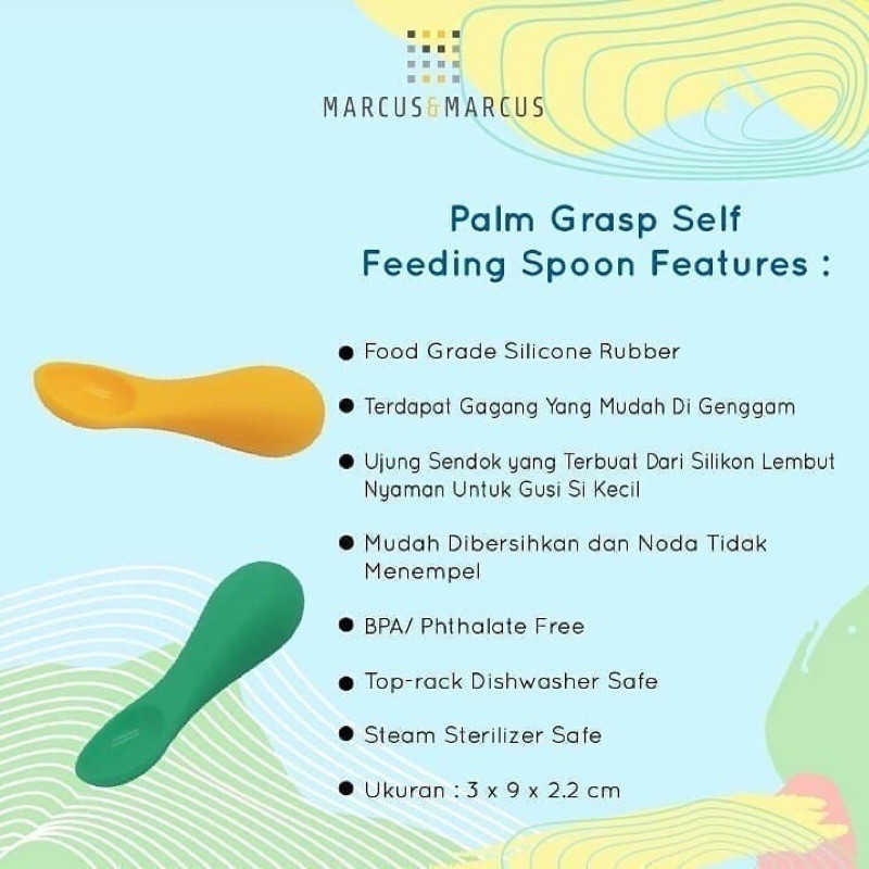 Marcus &amp; Marcus Palm Grasp Self Feeding Spoon