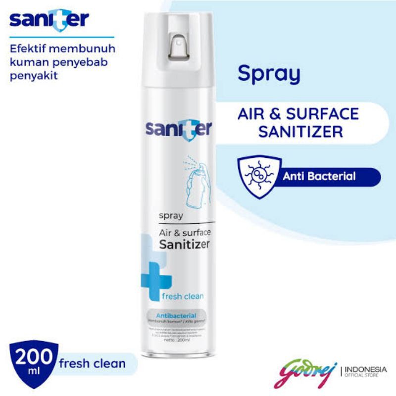 saniter aerosol 200ml atau 400ml