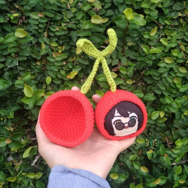 Omanjuu case cherry | cherry fruit case