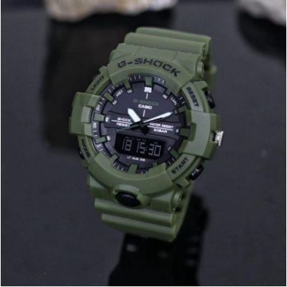 TERLARIS !!!! GSHOCK CASIO GA 800 DUAL TIME 2JARUM JAM TANGAN PRIA SPORT ANTI AIR