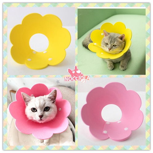 Collar Pelindung Leher Kucing Anjing | Elizabeth Collar Penutup Kepala Anti Gigit Jilat Obat | Pet Neck Cone Coron