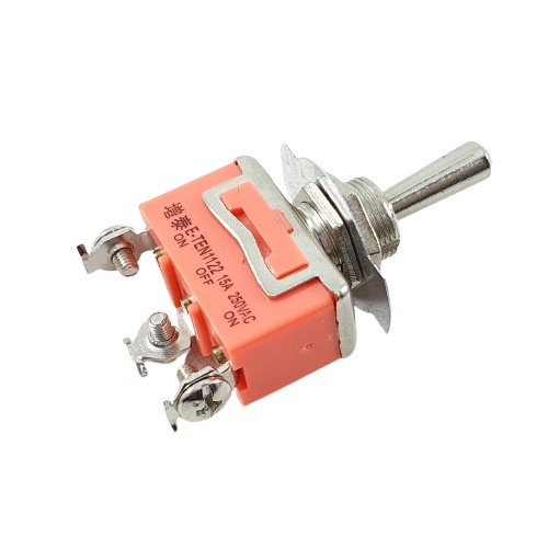 Toggle Switch 3 Pin On Off On ETEN 1122 Saklar Togle Kaki 3p 15A E-TEN