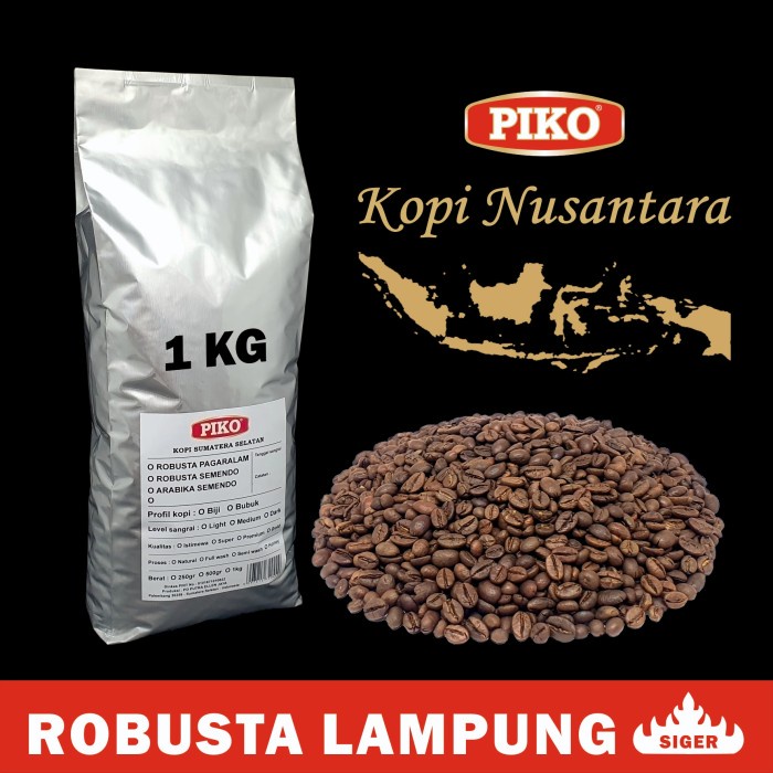 

(BISA COD) KOPI ROBUSTA LAMPUNG SUPER 1 KG BIJI KOPI / BUBUK - Giling Medium