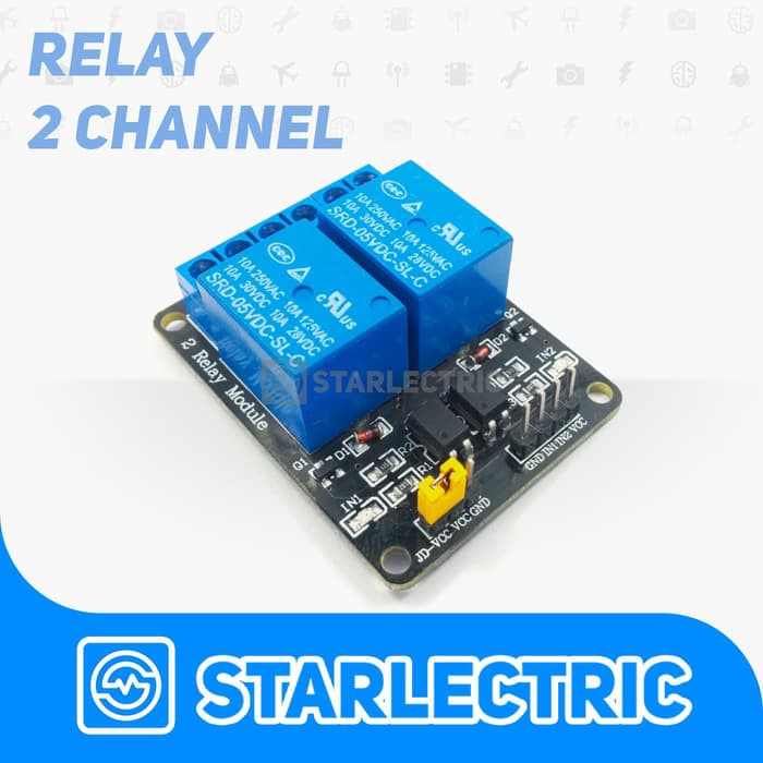 Ready Stok Modul Relay 2 Channel Arduino Murah