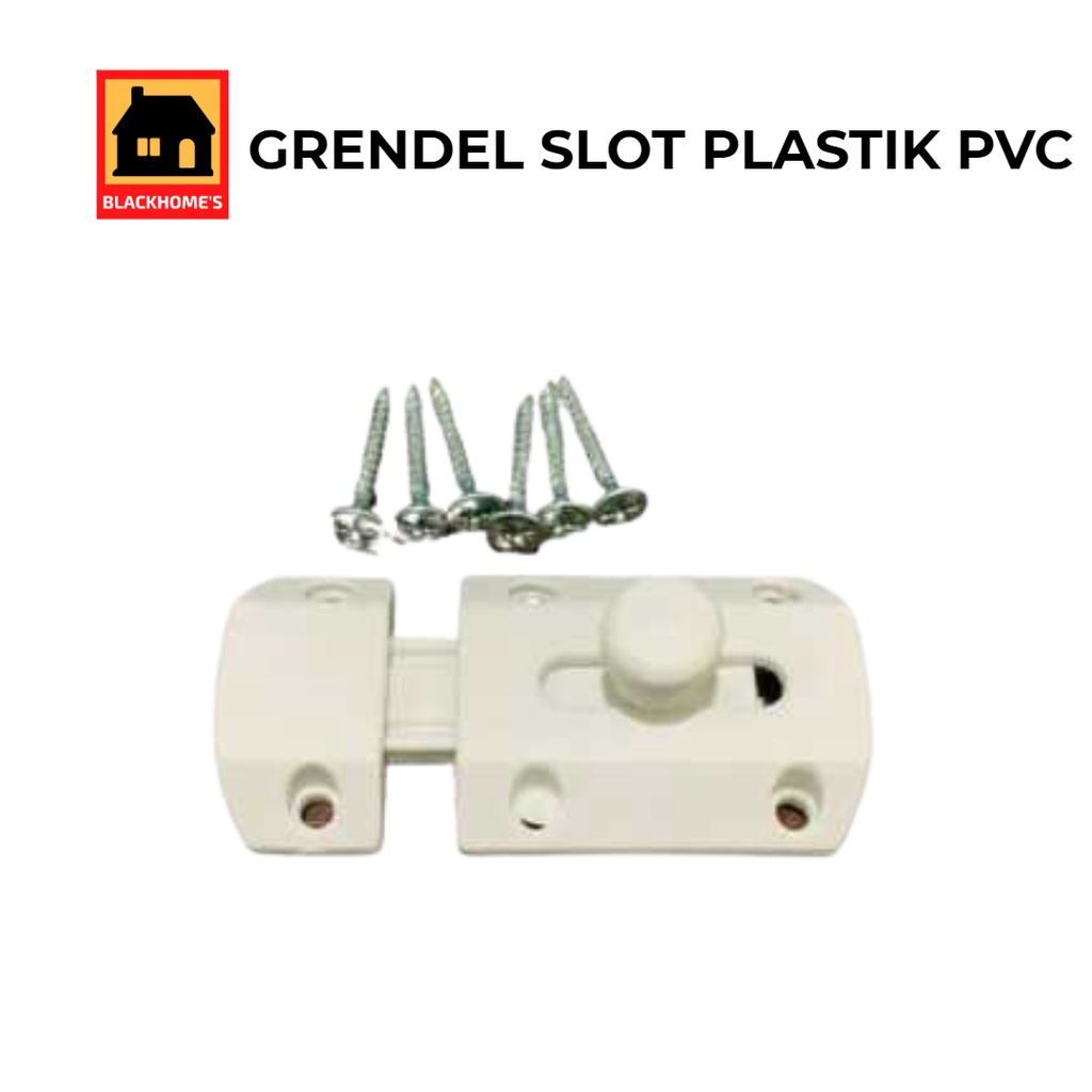 Grendel slot Plastik PVC Pintu Kamar Mandi