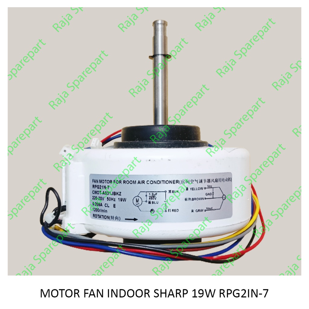 MOTOR FAN INDOOR AC SHARP 19W RPG2IN-7 / DINAMO KIPAS INDOOR AC SHARP 19W RPG2IN-7