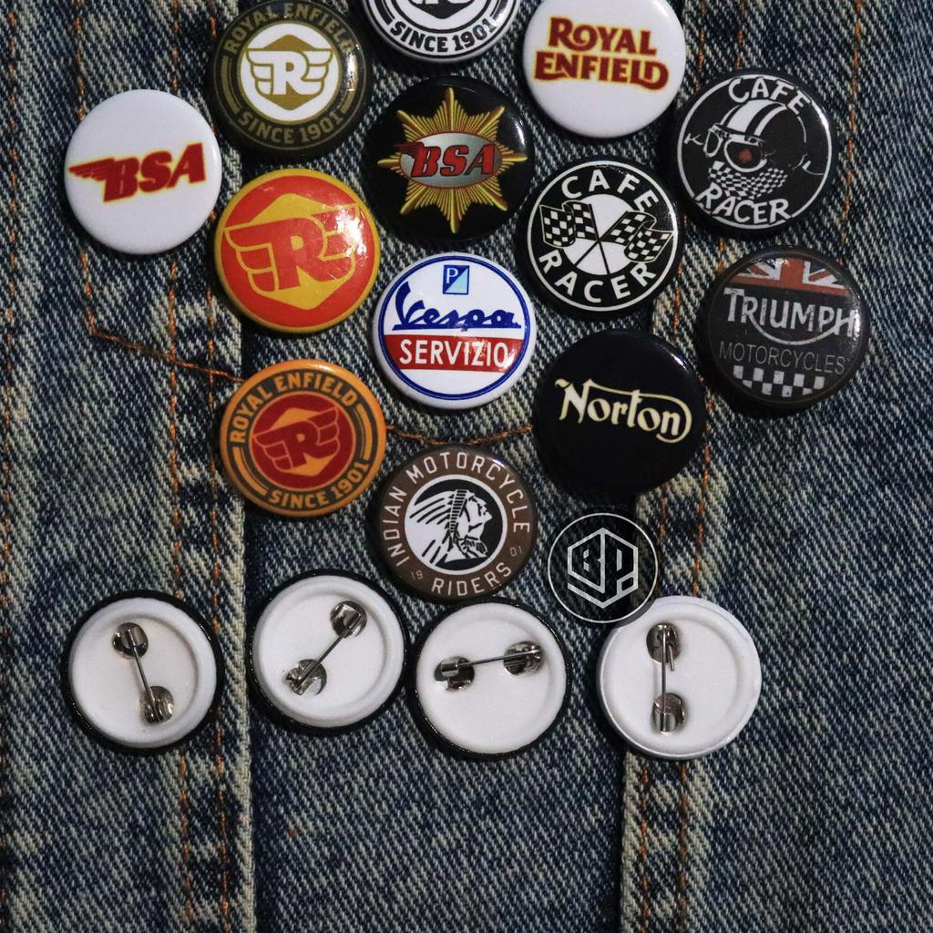 PIN BUTTON/PIN BROSH GAMBAR CLUB MOTOR