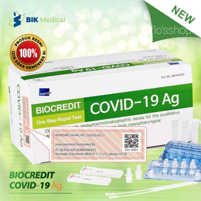 Biocredit Swab Antigen - gratis masker